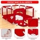 preview thumbnail 4 of 4, Infant 50"x50" 4-Panel Baby Playpen Spacious & Secure Foldable Playard Red