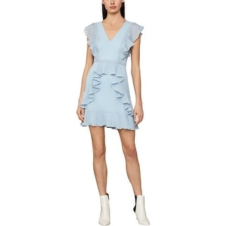 bcbg tyrah ruffle mini dress
