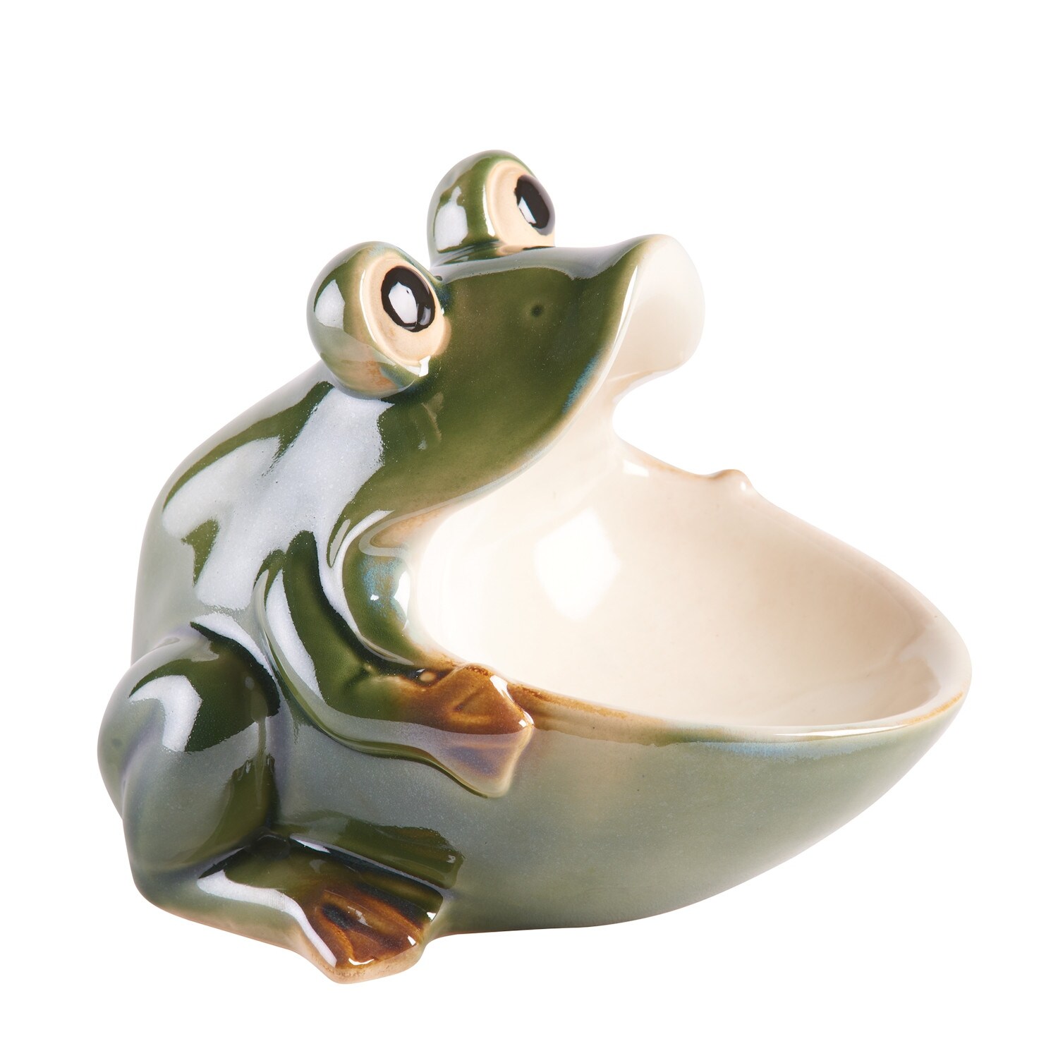 Ceramic Frog Bowl Cute Open Mouthed Animal Trinket Bowl Candy Dish Green 6 Inch X 5 25 Inch X 7 Inch Overstock 32473633