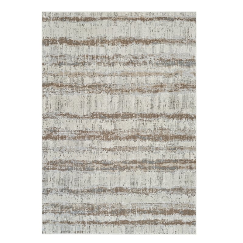 Bilar Abstract Modern Non Skid Stain Resistant Woven Durable Area Rug By HomeRoots