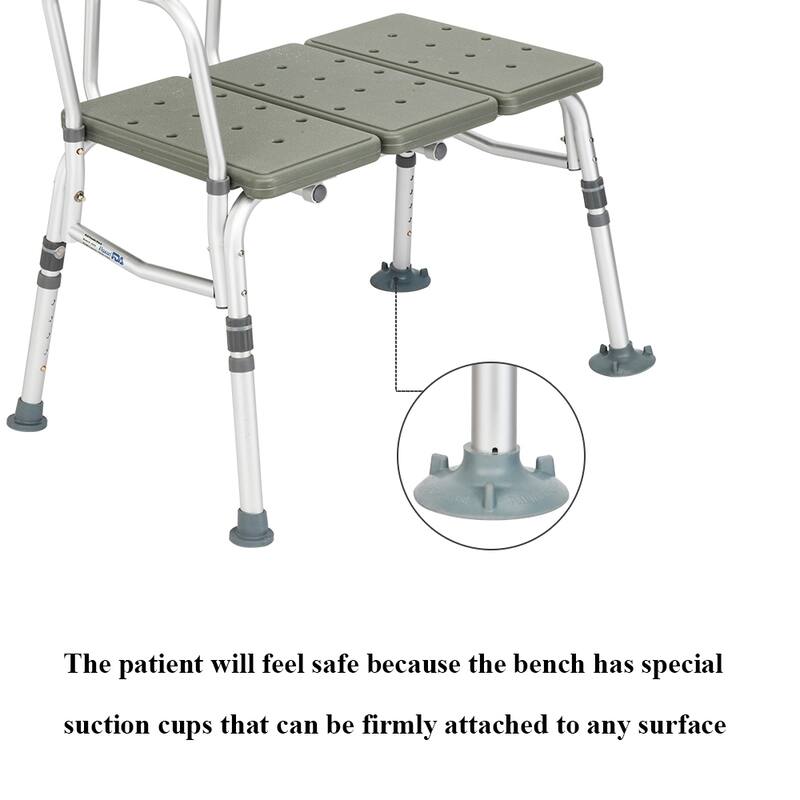 3 Blow Molding Plates Aluminium Alloy Elderly Bath Chair
