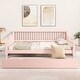 preview thumbnail 1 of 22, Multi-functional Design,Full Size Daybed with Trundle and Support Legs,Solid Construction Pink