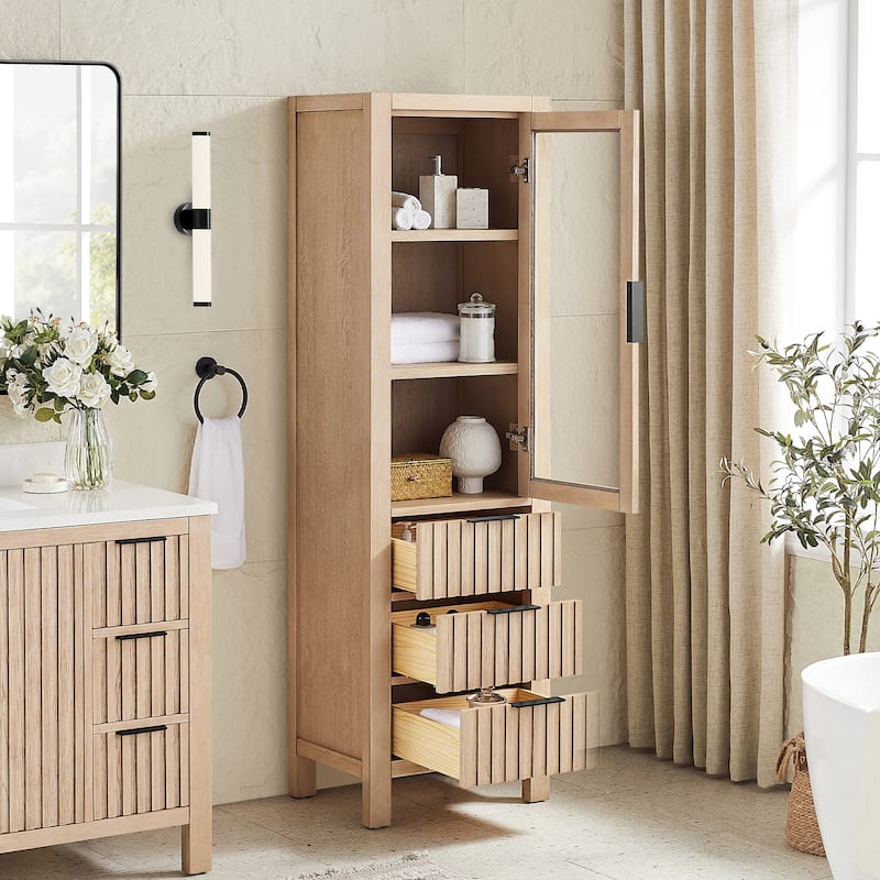 Shenzhen Solid Wood Bathroom Storage Cabinet
