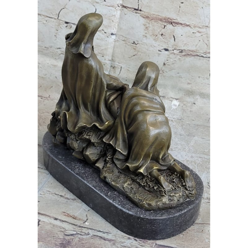 The Lamentation Of Christ Jesus With Virgin Mary Saint Mary Magdalene Bronze