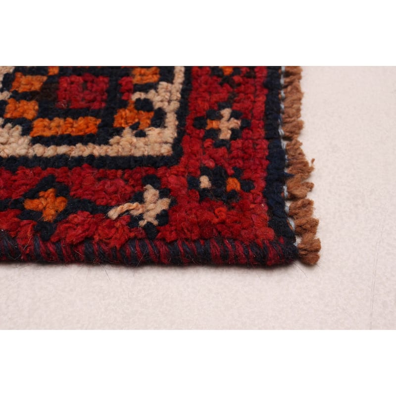 ECARPETGALLERY Hand-knotted Melis Vintage Red Wool Rug - 4'5 x 11'10