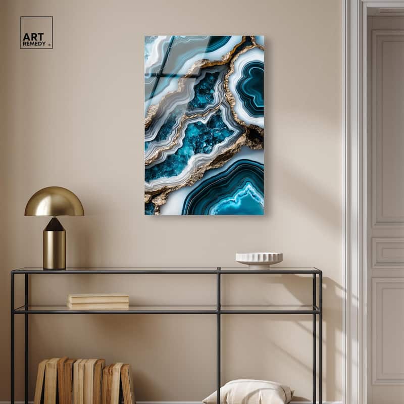 Teal Tides Treasure II Acrylic by Art Remedy, Ready to Hang