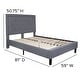 preview thumbnail 91 of 120, Tufted Platform Bed with 10in. Pocket Spring Mattress