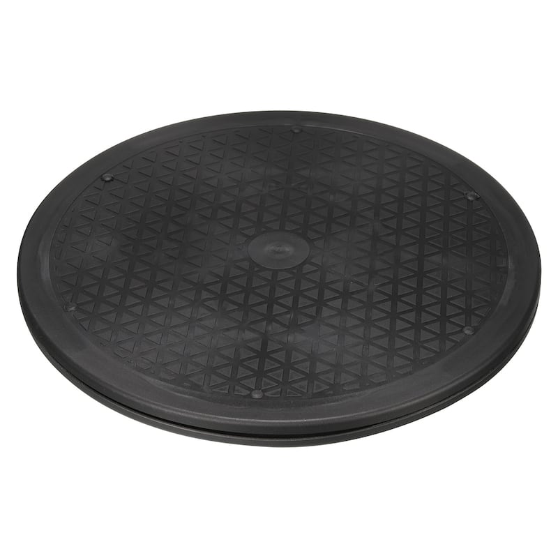 12 Inch Rotating Swivel Stand Turntable with Steel Ball Bearings, Black