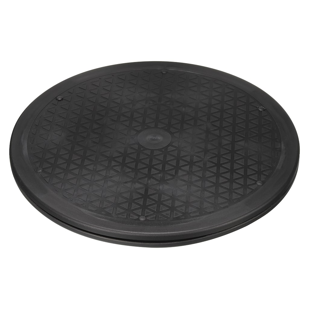 12 Inch Rotating Swivel Stand Turntable with Steel Ball Bearings, Black