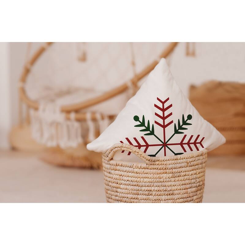 Winter Glow Snowflake Accent Pillow