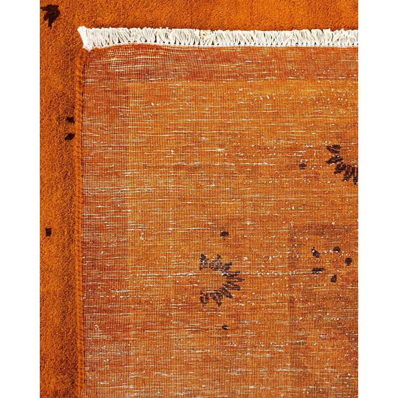 Fine Vibrance, One-of-a-Kind Hand-Knotted Area Rug - Orange, 10' 3" x 14' 3" - 10' 3" x 14' 3"