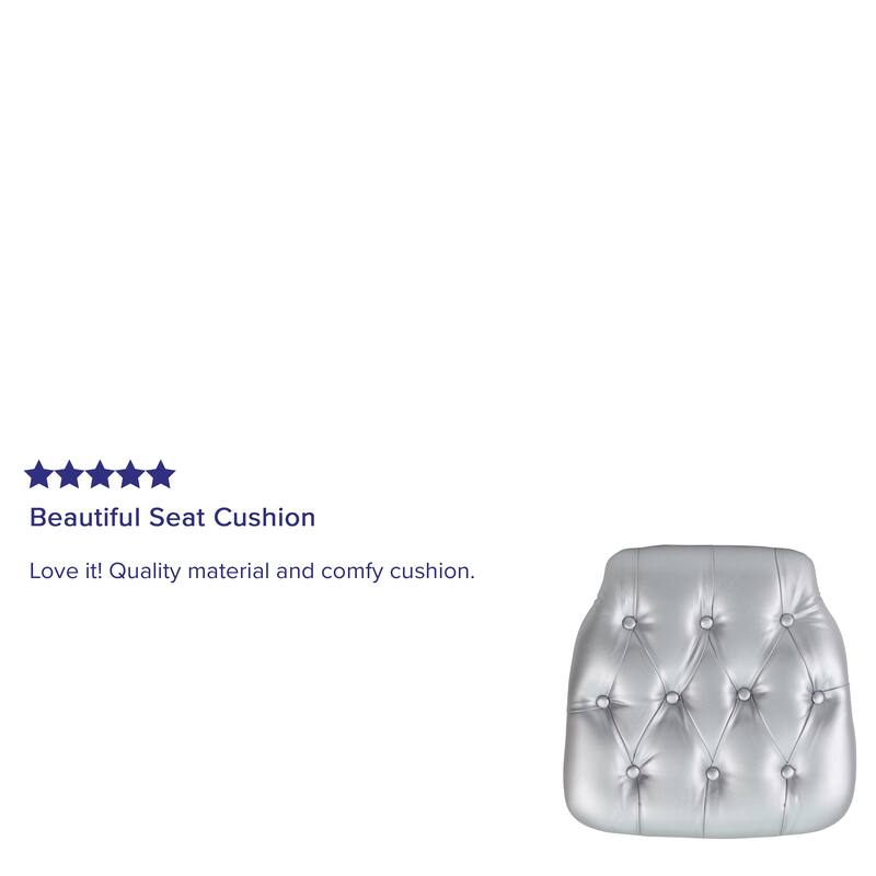 Hard Tufted Vinyl Chiavari Chair Cushion - Event Accessories