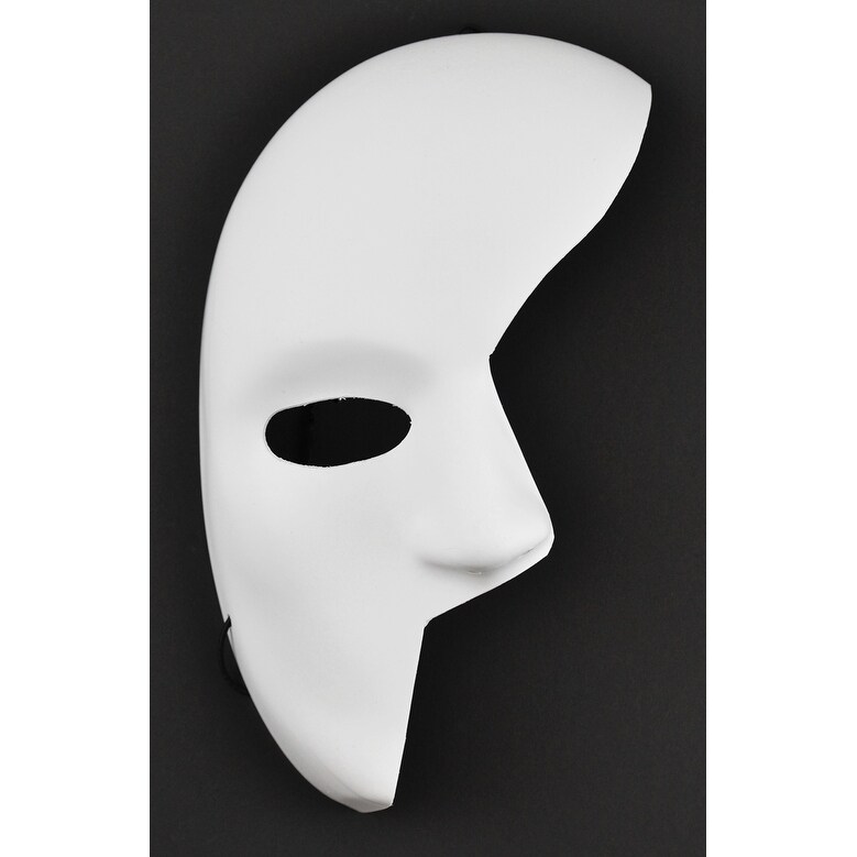 half black and white mask