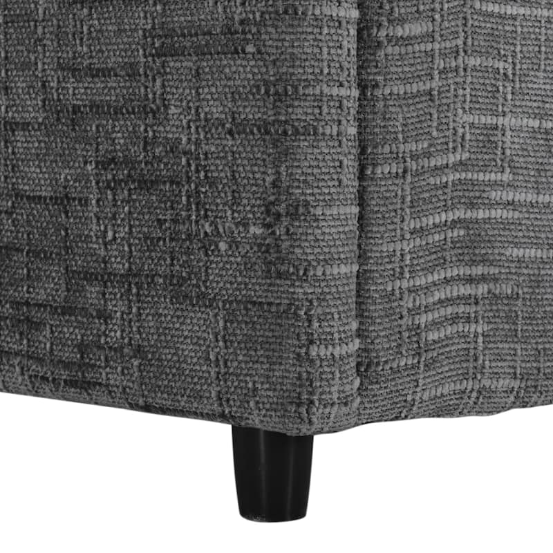 127 Inch U-Shaped Sectional Sofa with Movable Ottoman, 6-Piece Chenille Fabric Modular Couch with Pine Wood Frame