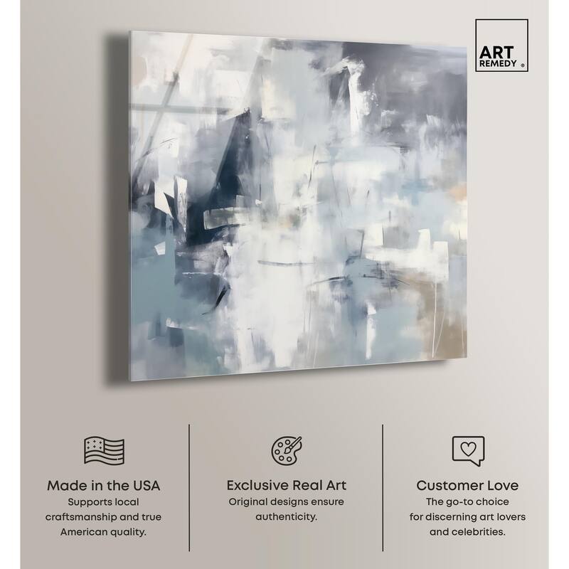 Enigma of Blue Acrylic by Art Remedy, Ready to Hang