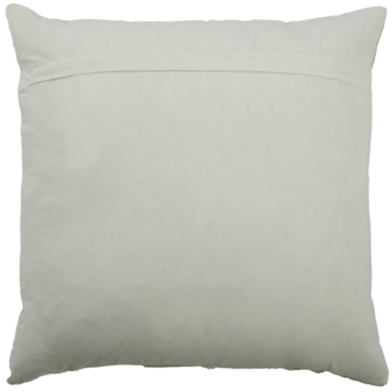 Rizzy Collection Natural/Ivory Stripe Modern Throw Pillow