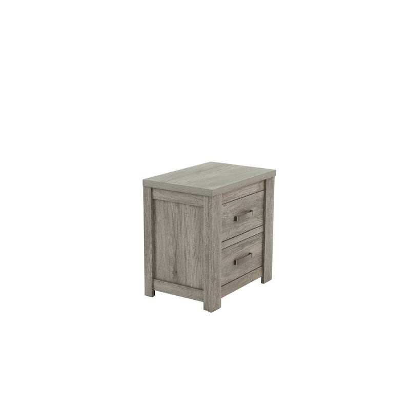 Light Gray Oak Nightstand