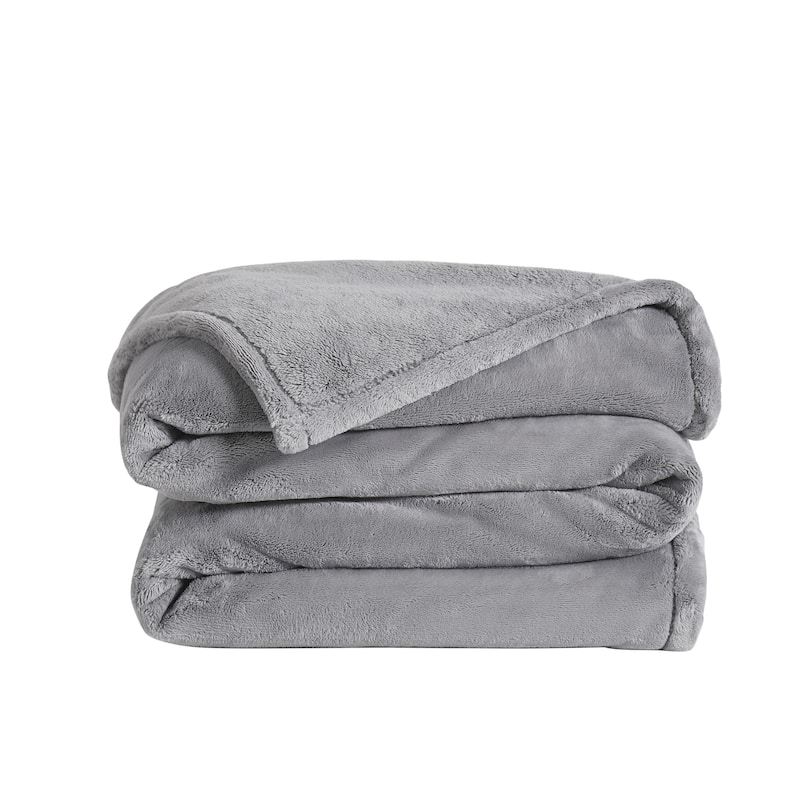 Royal Velvet Lavish Plush Solid Blanket Bed Bath & Beyond 38997390