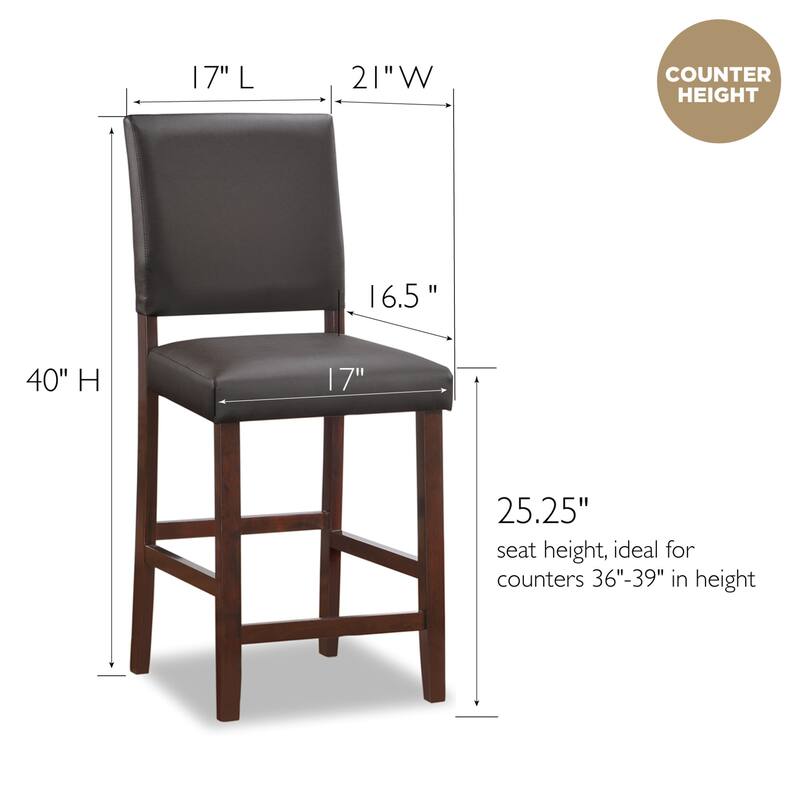 Leick Home Brax Upholstered Counter Height Barstool