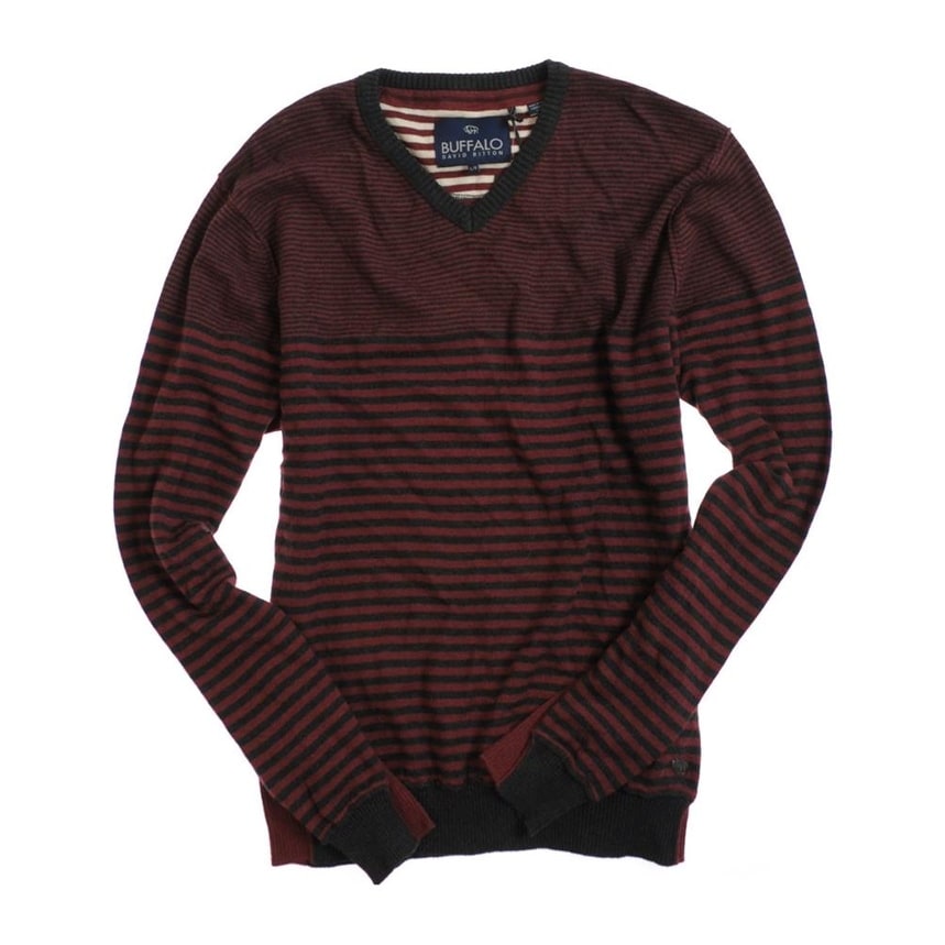 Buffalo David Bitton Mens V-Neck Knit Sweater Bed Bath Beyond