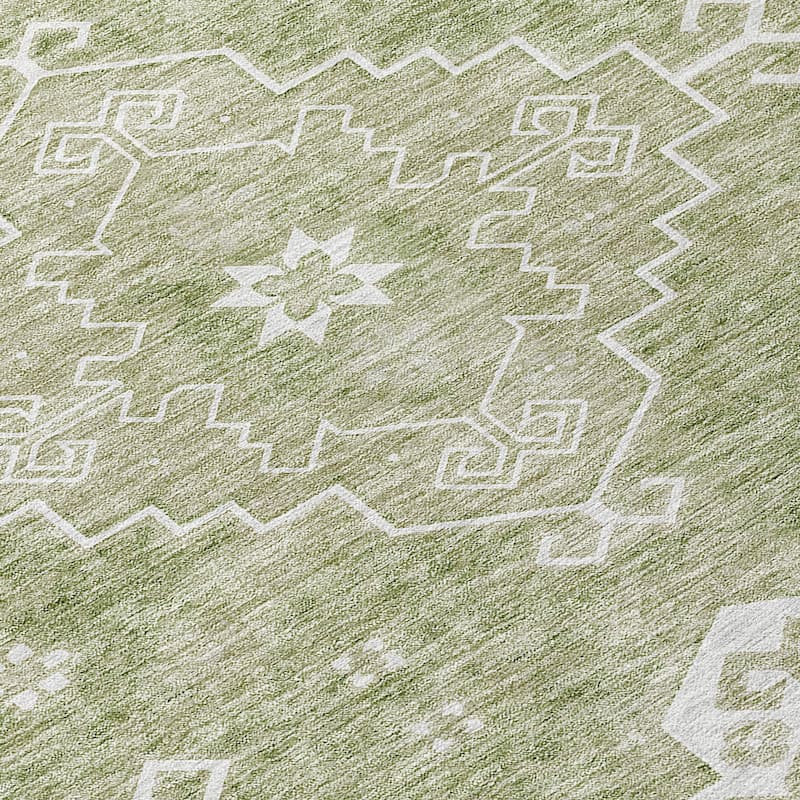 Machine Washable Indoor/ Outdoor Chantille Traditional Boho Rug