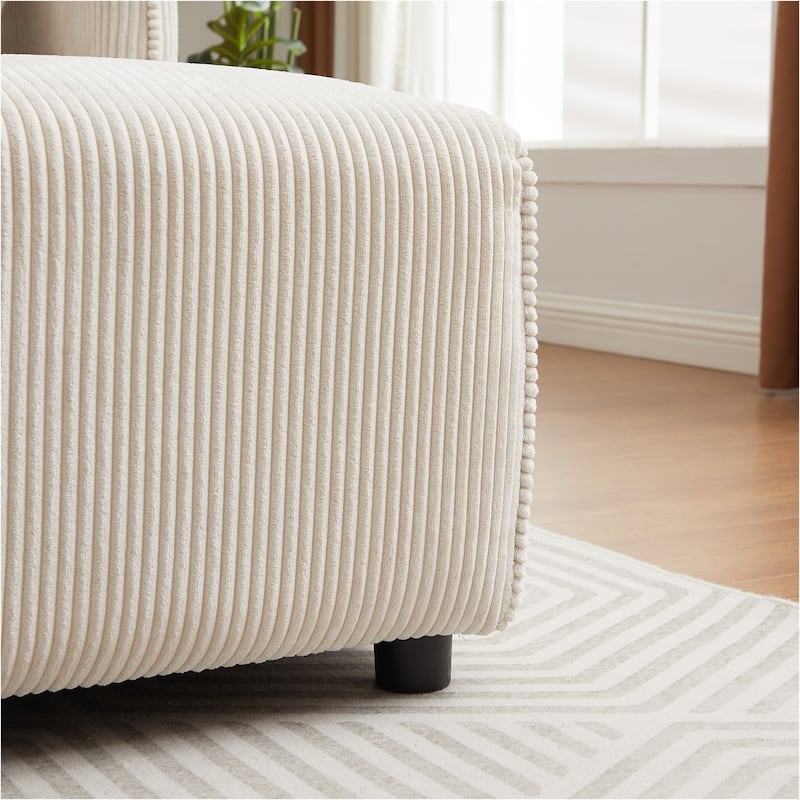 Versatile 106" Modular Combination Sofa with Charging Ports, Comfortable Cushions