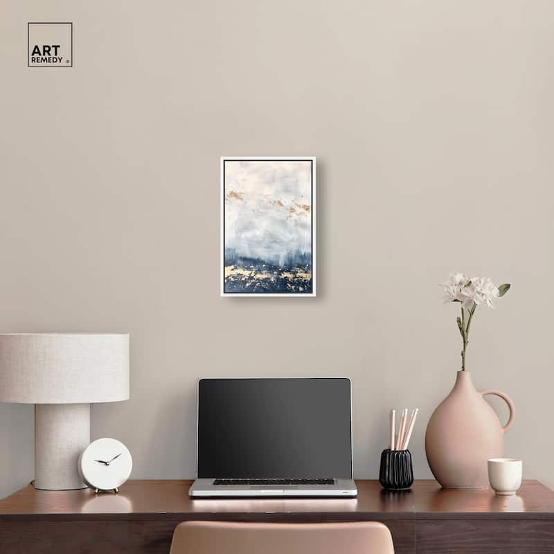 Ocean's Gold Hues II Canvas by Art Remedy