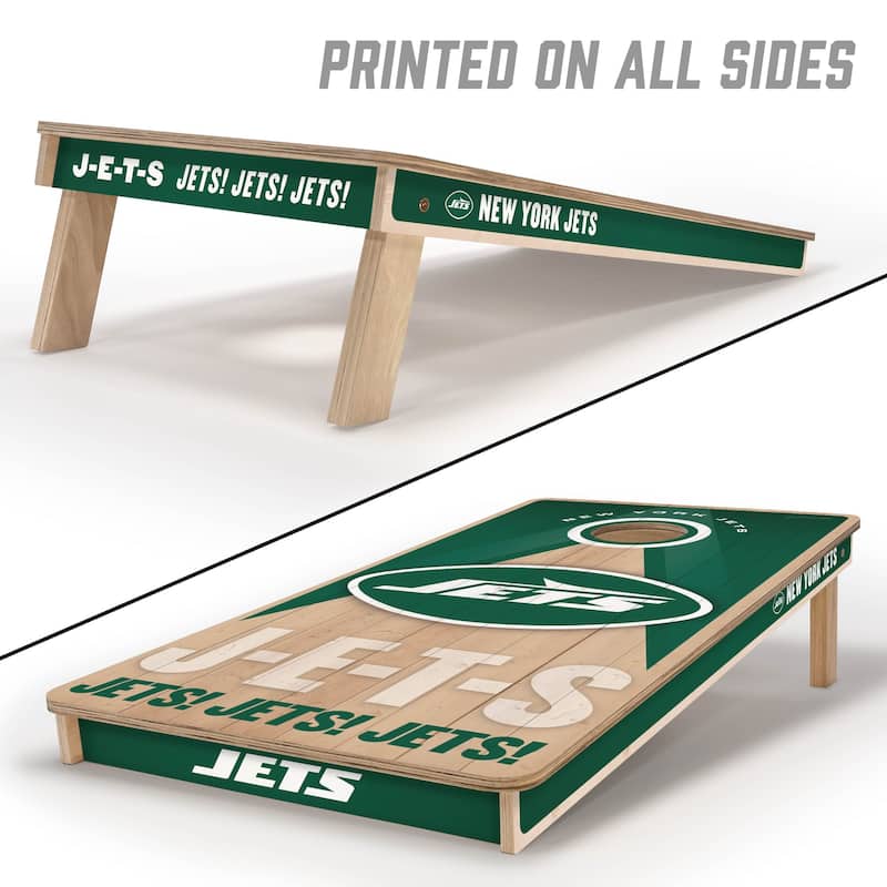 New York Jets NFL 2x4 Professional Cornhole Board Set