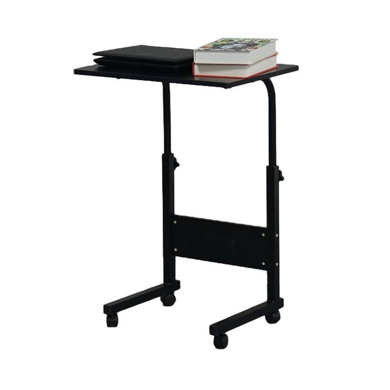 Removable P2 15MM Chipboard & Steel Side Table with Baffle Computer Desk Black