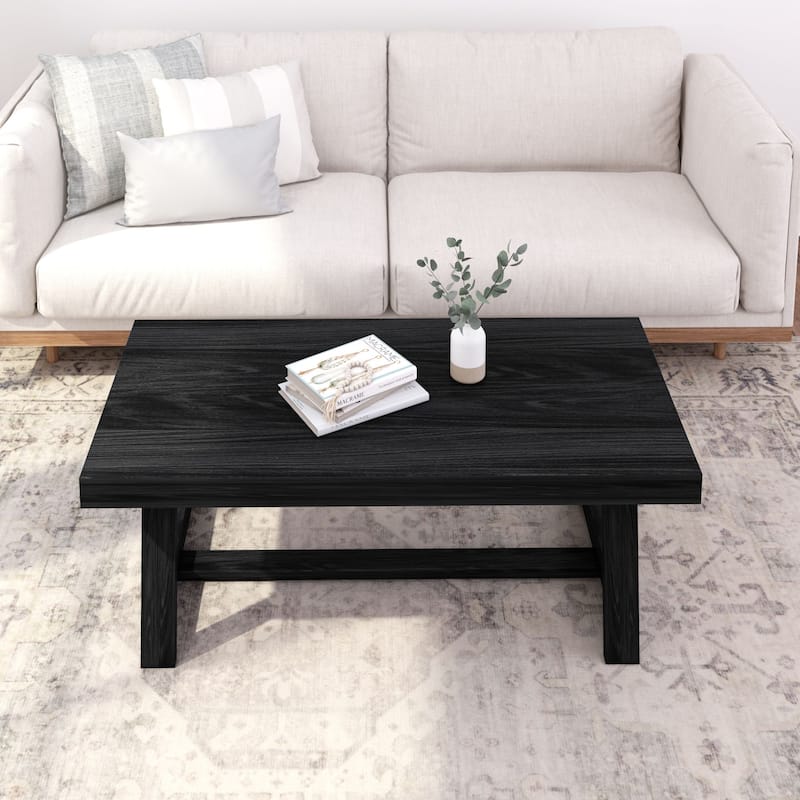 Plank and Beam Classic Rectangular Trestle Leg Coffee Table - 48"