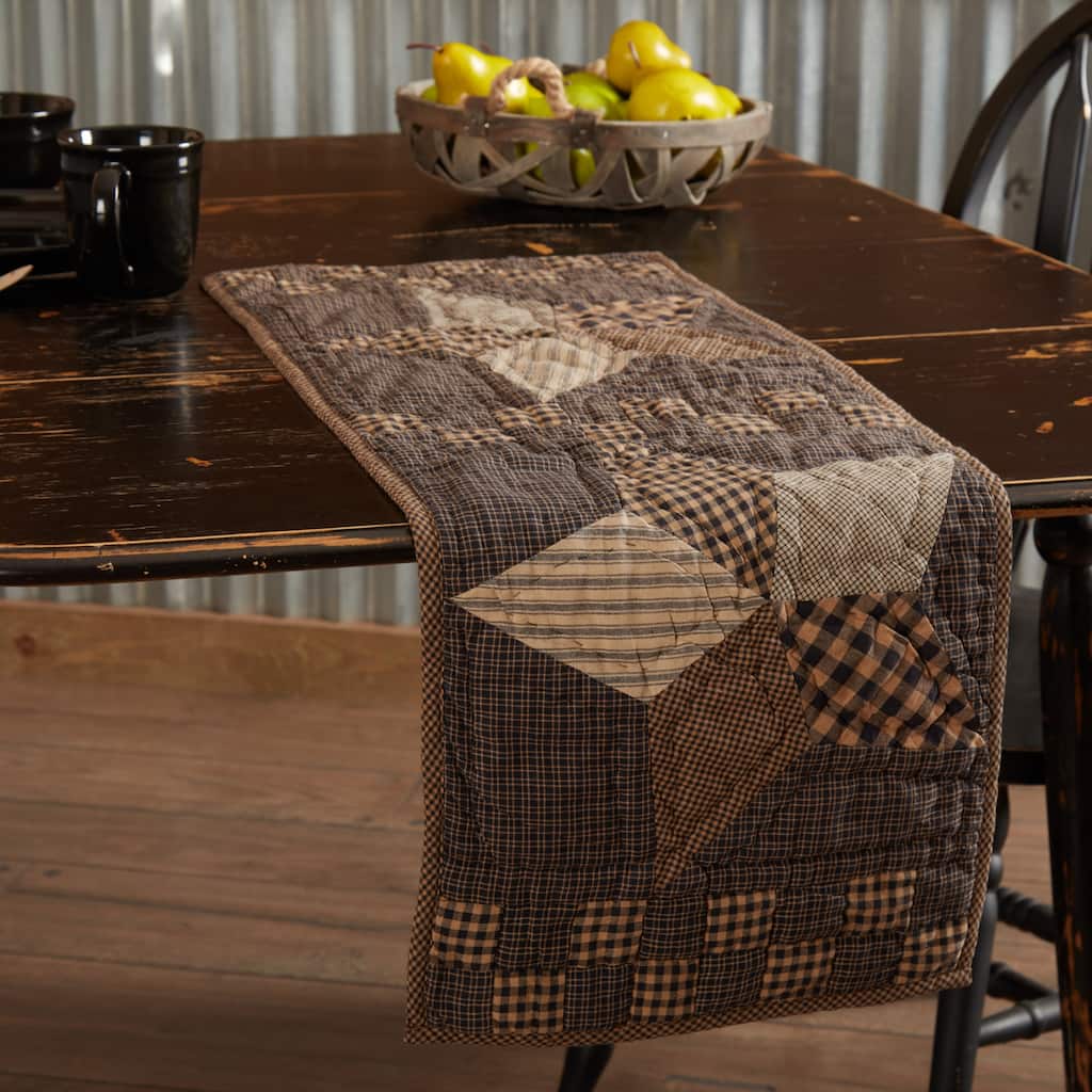 Farmhouse Star Quilted Runner