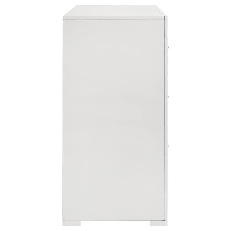 Ives 6-drawer Dresser and Mirror High Gloss