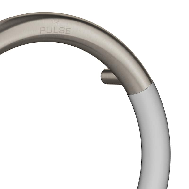 ErgoValveBar Ergonomic Soft Grip 32mm Diameter ADA Compliant 300 lb Weight Capacity Brushed Stainless Steel