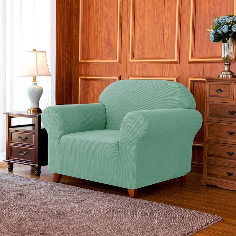 Subrtex 1 Piece Armchair Slipcover Stretch Spandex Furniture Protector - Dark Cyan
