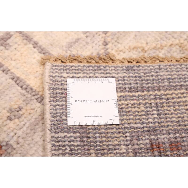 ECARPETGALLERY Hand-knotted Jules Serapi Light Grey Wool Rug - 8'0 x 9'10