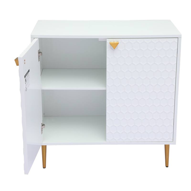 2 Door Blue Locker Accent Cabinet