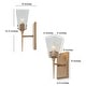preview thumbnail 6 of 16, Mirha Mid-Century Modern Industrial Dimmable Glass Wall Sconce Bathroom Vanity Lights Foyer Powder room Hallway