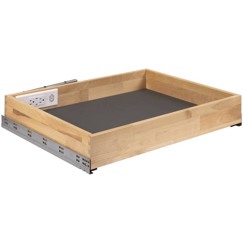 Hardware Resources PD27-SC Powered Organizer 27" Wide Charging Drawer - UV Coated