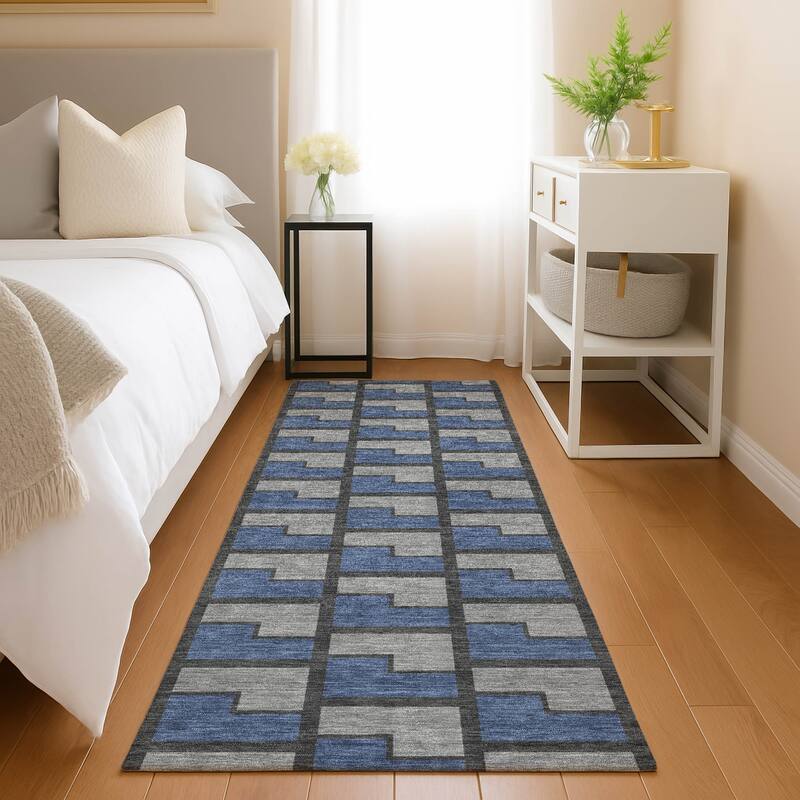 Machine Washable Indoor/ Outdoor Modern Cody Chantille Rug