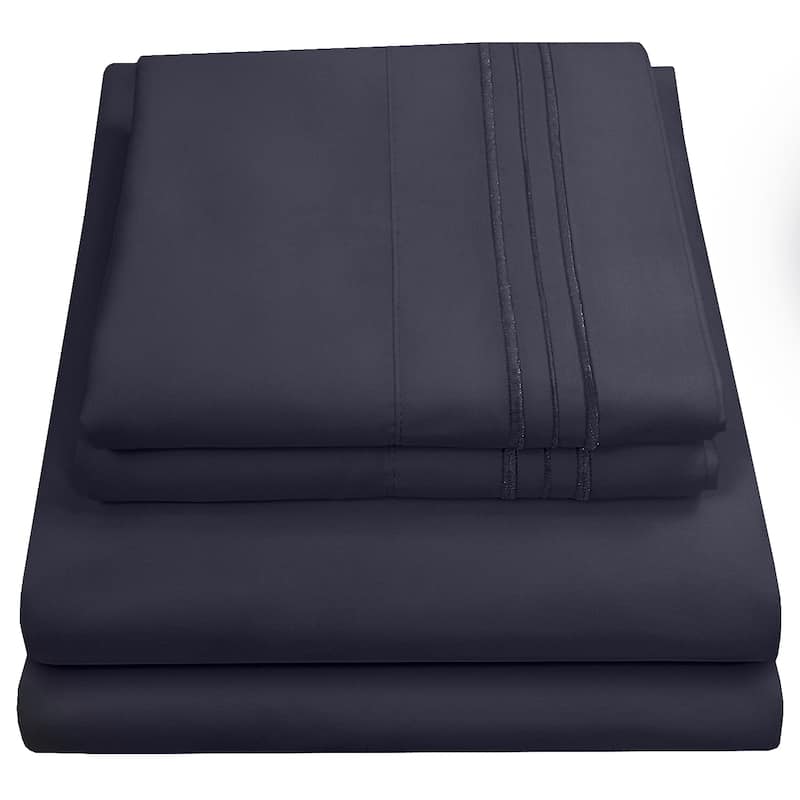 Sweet Home Collection Triple Stitch 4-piece Bed Sheet Set