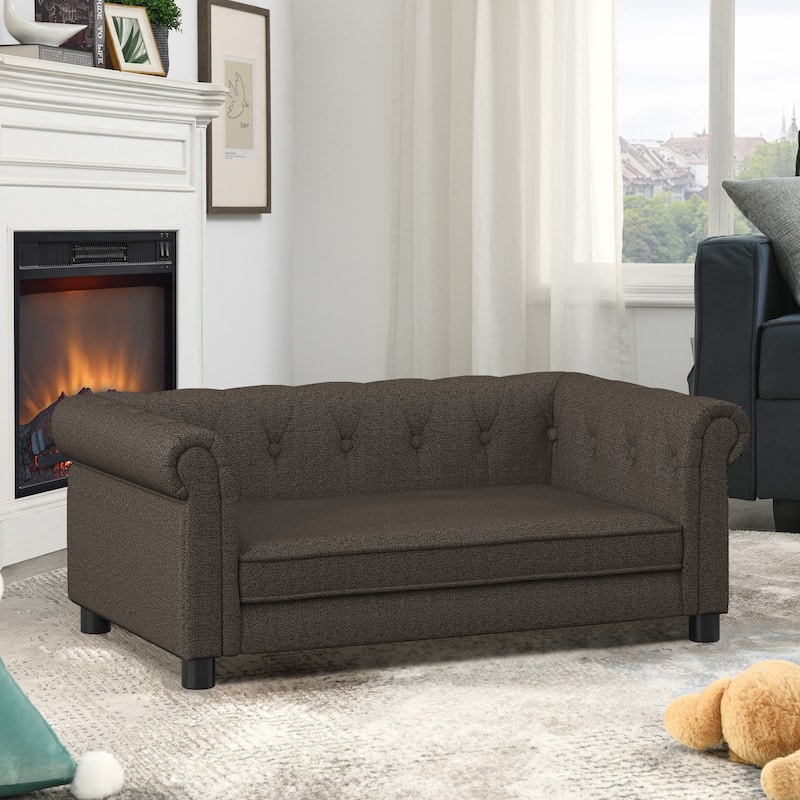 Elegant Rectangular Pet Sofa Bed Up to 100lbs