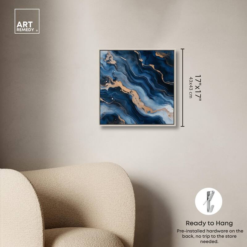 Deep Sea Geode II Canvas by Art Remedy