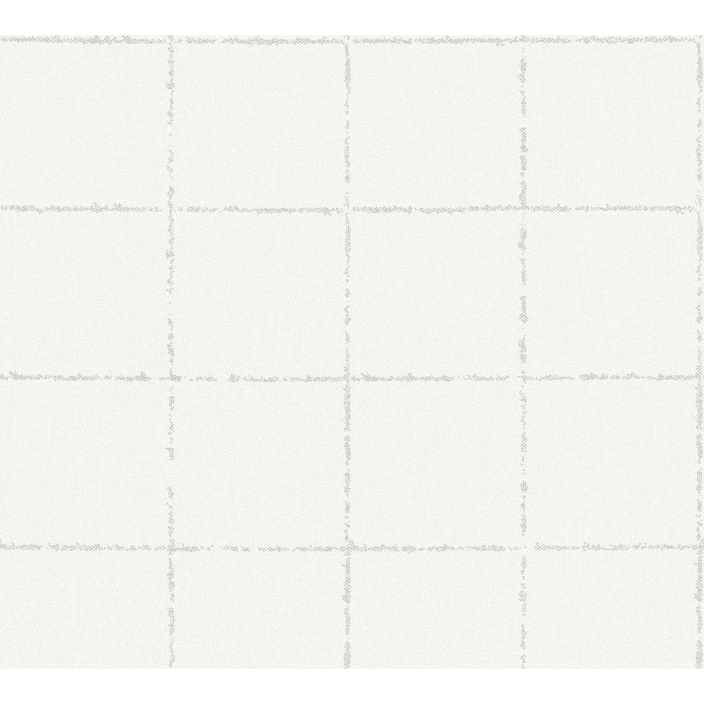 Advantage Kishi White Tile Wallpaper - 20.9in x 396in x 0.025in - 20.9in x 396in x 0.025in