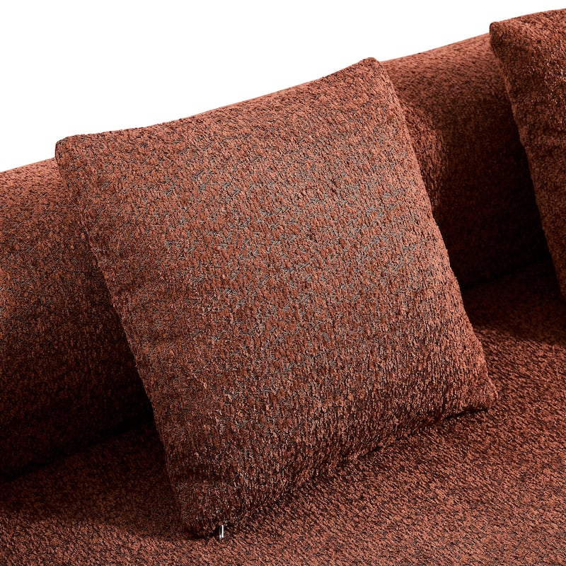 Christopher Knight Home - Curved Modular 110" Upholstered Sectional Sofa