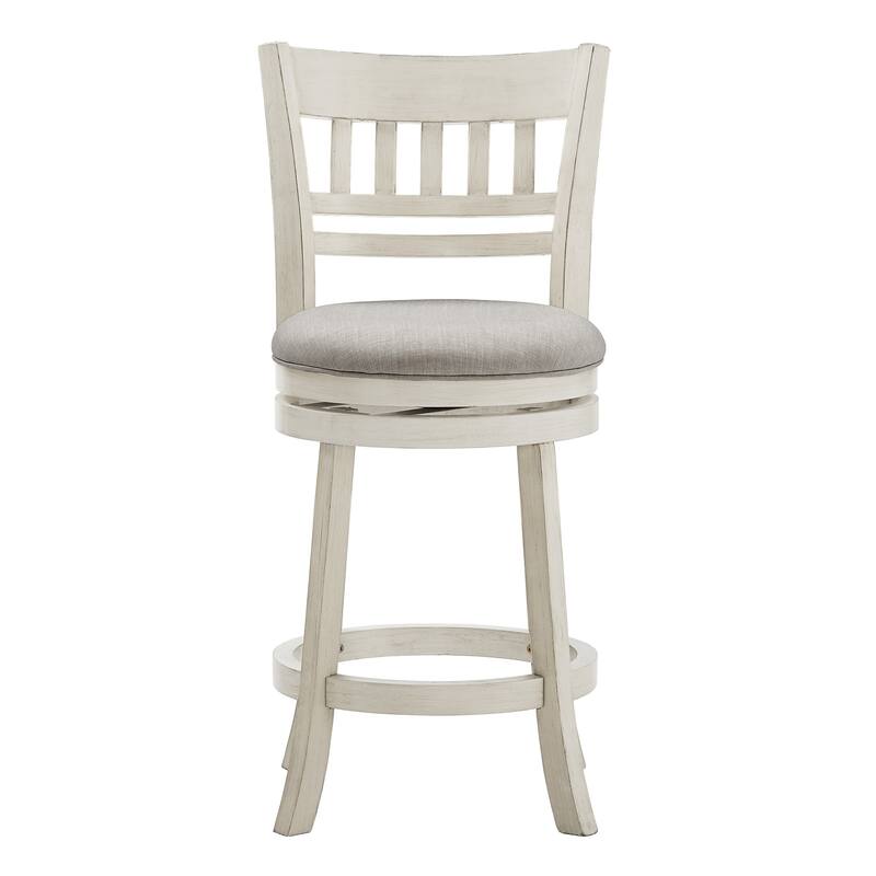 Verona Linen Lattice Back Swivel 24-inch Counter Height Stool by iNSPIRE Q Classic