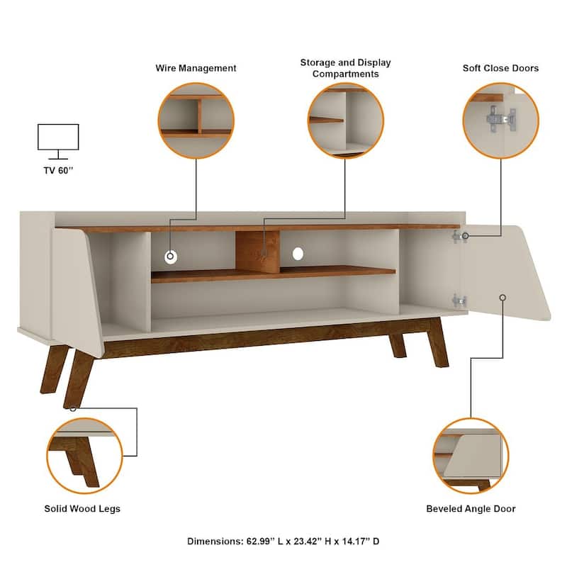 Manhattan Comfort Mid Century Marcus TV Stand