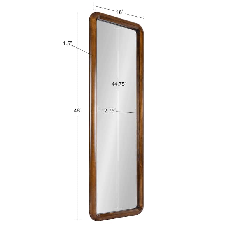 Kate and Laurel Pao Framed Wood Wall Mirror