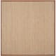 SAFAVIEH Natural Fiber Oceana Herringbone Seagrass Rug - 6' x 6' Square - Natural/Brown