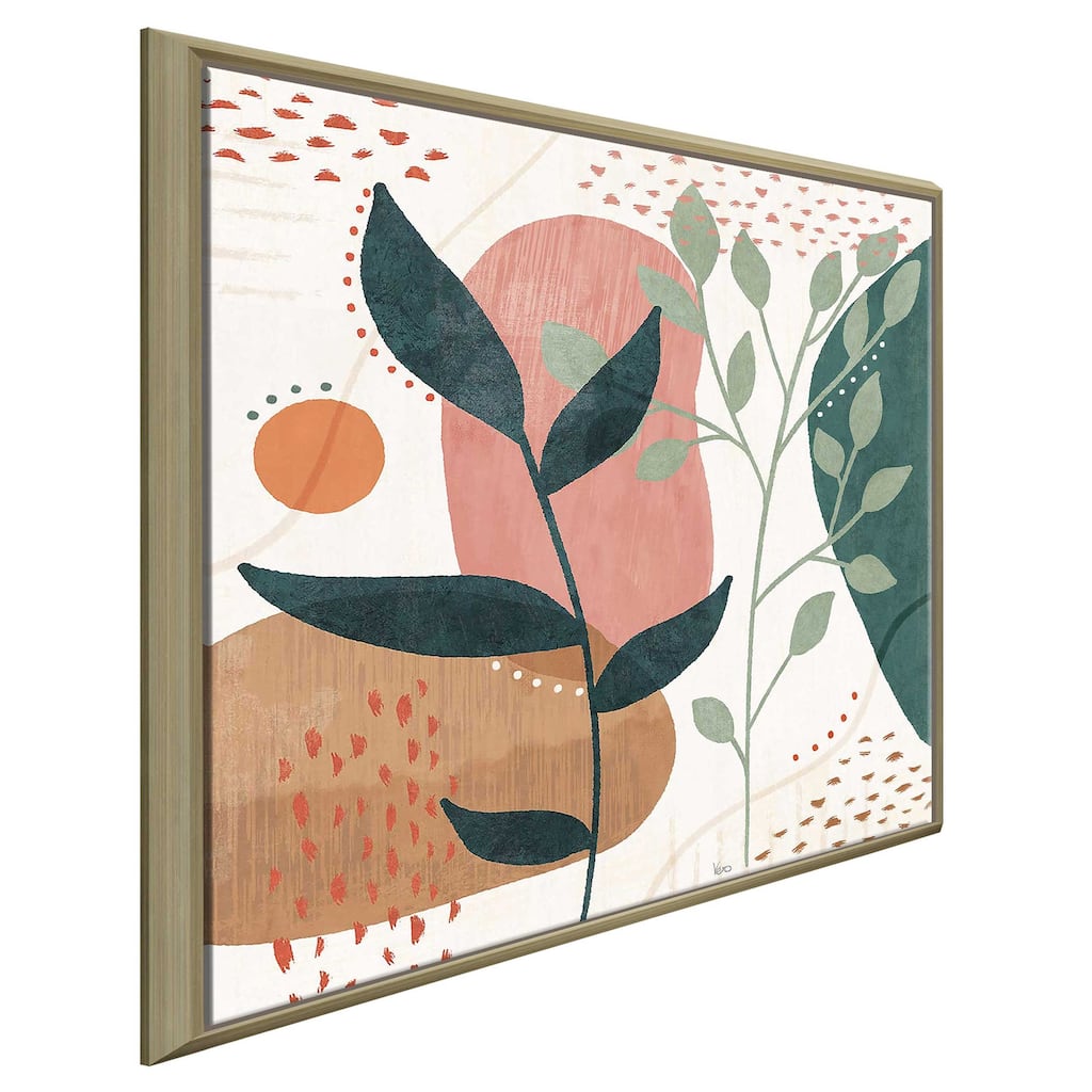 "Abstract Blossom IV" Print on Floating Canvas