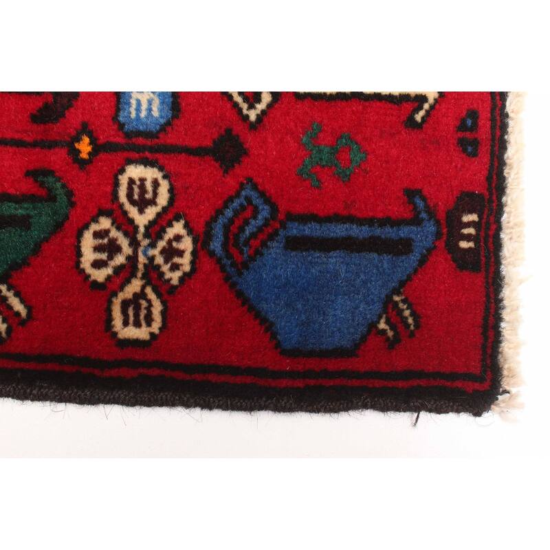 ECARPETGALLERY Hand-knotted Teimani Light Orange Wool Rug - 2'9 x 4'8